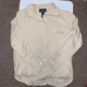 Lauren Ralph Lauren Silk Beige Blouse